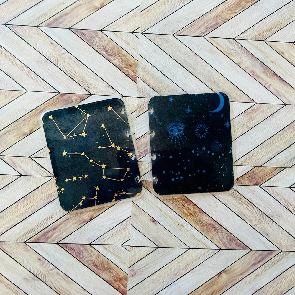 Happy planner micro notes undated 12 months evil eye constellations stars nebula